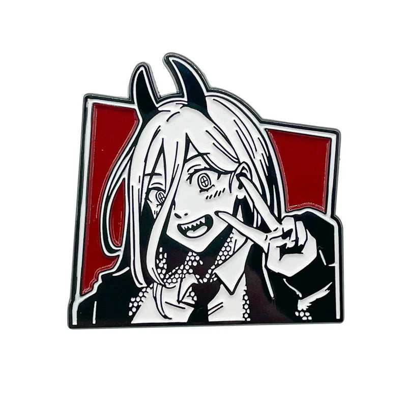 Chainsaw Man Anime Enamel Pin Cosplay
