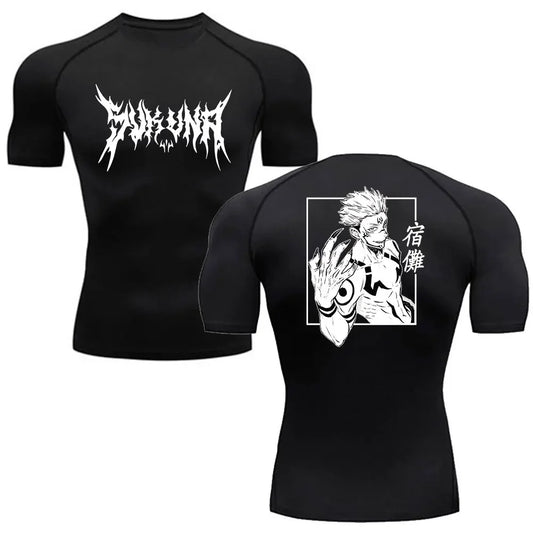 Anime Jujutsu Kaisen Compression Shirts /Fitness Gym T-shirt