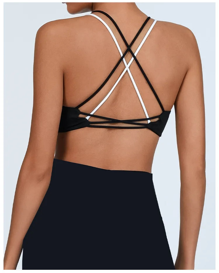 Women's Multicolor Back with Chest Pad Bra (Victorious FitLink Bra)