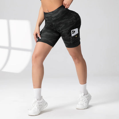 Camouflage Printed Women Shorts with Pockets (Victorious ExoGenesis Shorts)