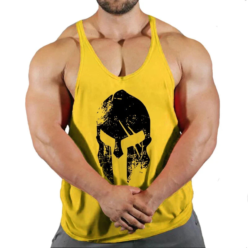 Muscular Man Gym Tank Top/ Bodybuilding and Fitness Stringer Clothing