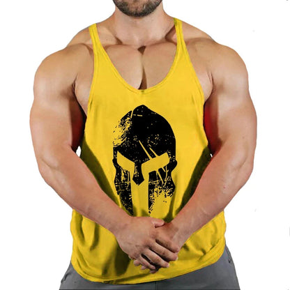 Muscular Man Gym Tank Top/ Bodybuilding and Fitness Stringer Clothing