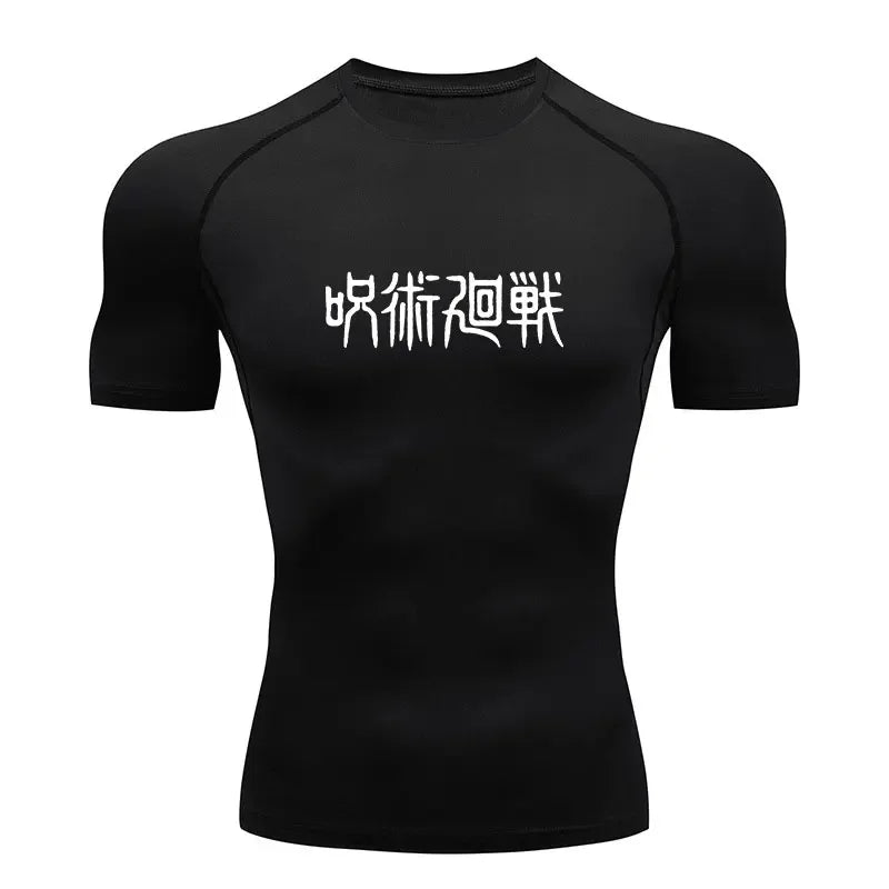Anime Jujutsu Kaisen Compression Shirts /Fitness Gym T-shirt