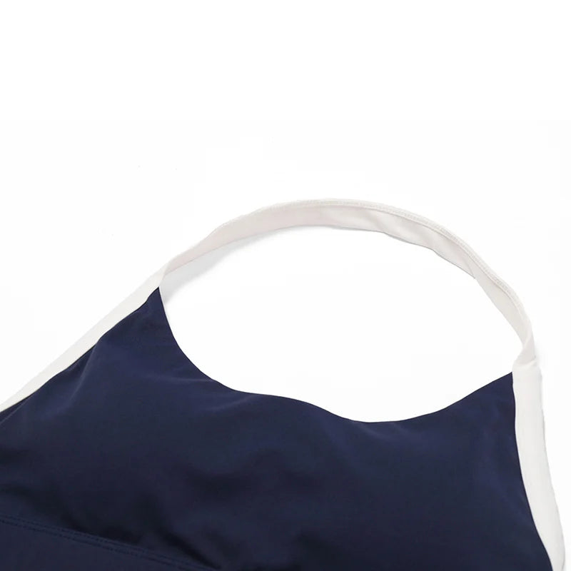 Women Fitness Running Bra Backless (Victorious Neon Circuit)