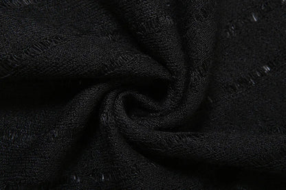 Goth Dark Solid High Waist Pants/ Holes See Through Trousers (Victorious HoloEdge)