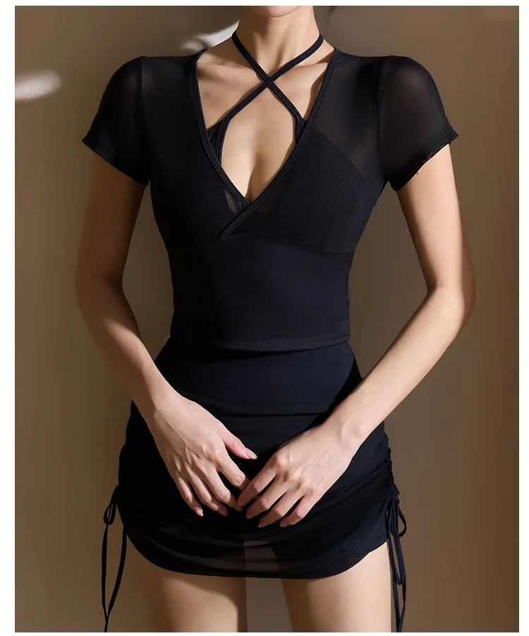 Two Pieces Mesh Patchwork Short Sleeve (Victorious HyperDrive Tops)