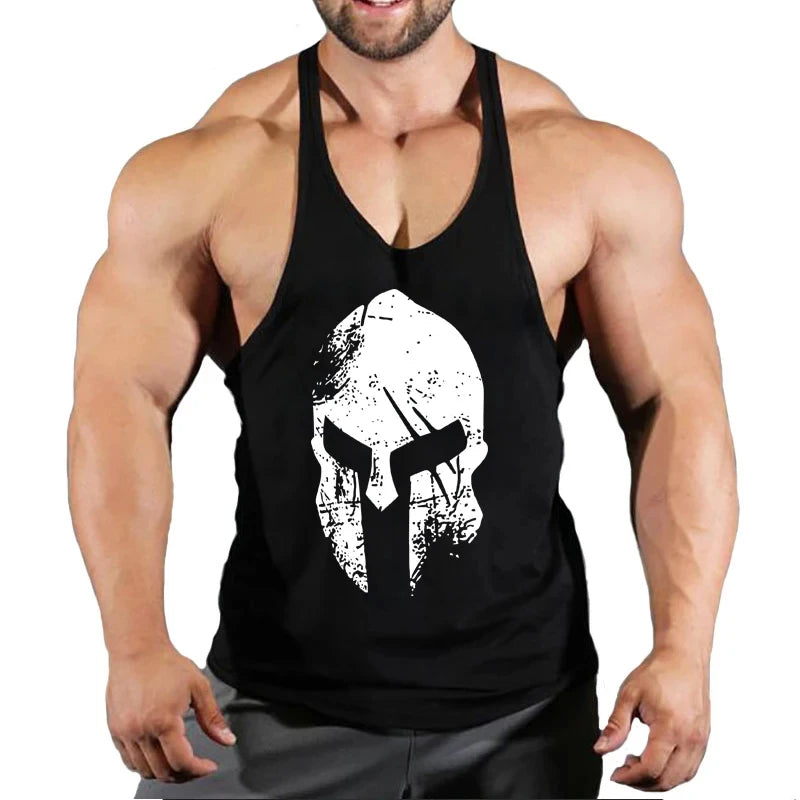 Muscular Man Gym Tank Top/ Bodybuilding and Fitness Stringer Clothing