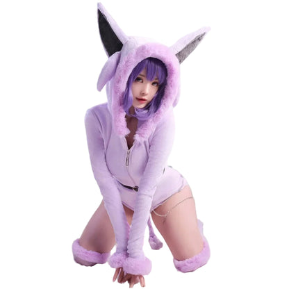 Espeon Cosplay Pokemon/ Bodysuit with Tail