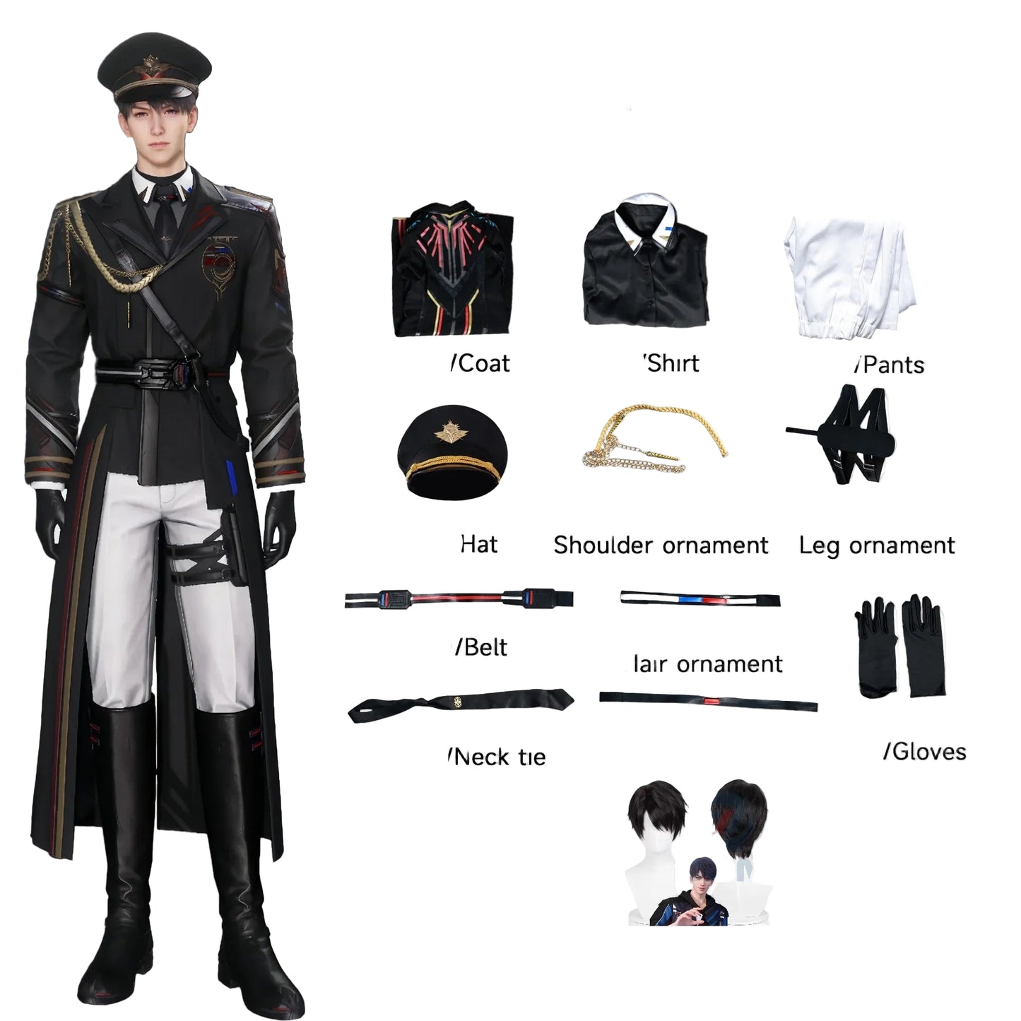 Love and Deepspace Caleb Far Air Captain Cosplay