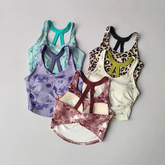 Pattern Sports Bra for Women /Gym Yoga Bra