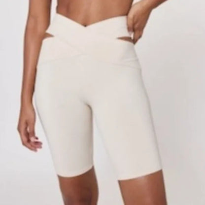 Women's Elastic Sports Bra & Shorts/ Wide Strap Cross Back Fitness Bra (Victorious Motion Matrix)