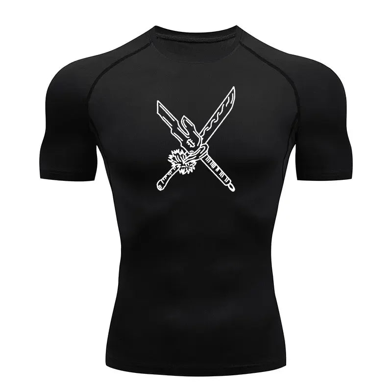 Anime Jujutsu Kaisen Compression Shirts /Fitness Gym T-shirt