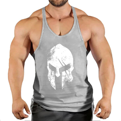 Muscular Man Gym Tank Top/ Bodybuilding and Fitness Stringer Clothing