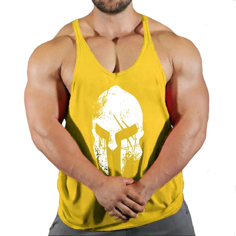 Muscular Man Gym Tank Top/ Bodybuilding and Fitness Stringer Clothing