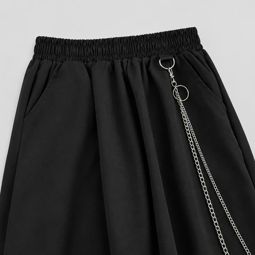 Casual Cargo Pants Suit for Women, Spring Streetwear High-Waist Straight Ribbon Pants with Short-Sleeved Shirt Two-piece Set