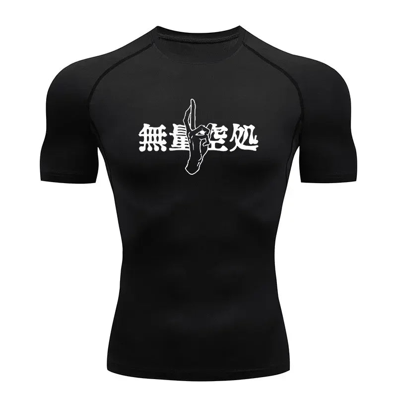 Anime Jujutsu Kaisen Compression Shirts /Fitness Gym T-shirt