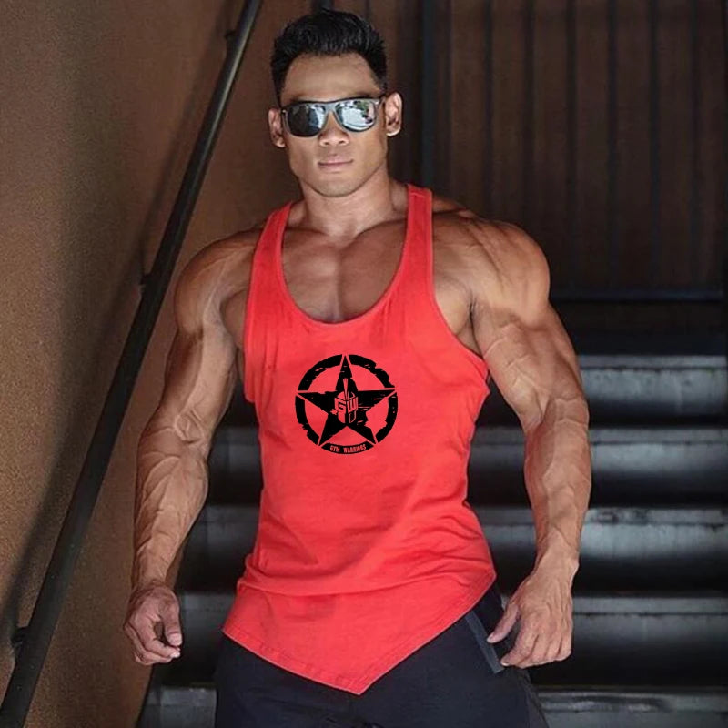 Gym Bodybuilding Muscle Tank Top/  Sleeveless Cotton Breathable Tank Top