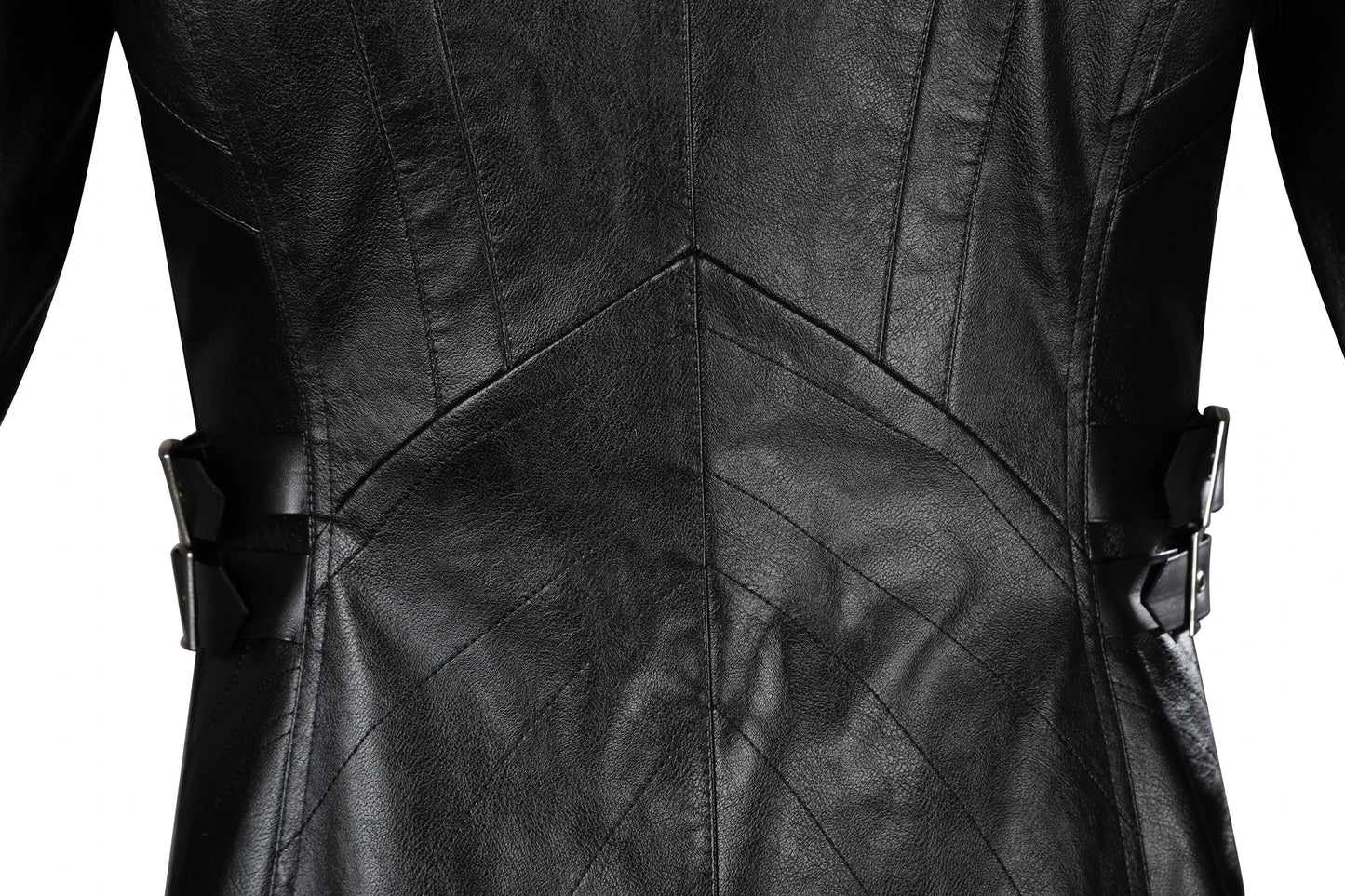 FF7 Sephiroth Cosplay Black/ Fantasy Leather Coat and Accessories