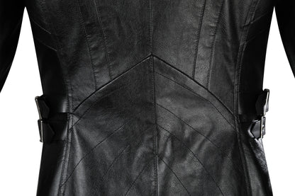 FF7 Sephiroth Cosplay Black/ Fantasy Leather Coat and Accessories