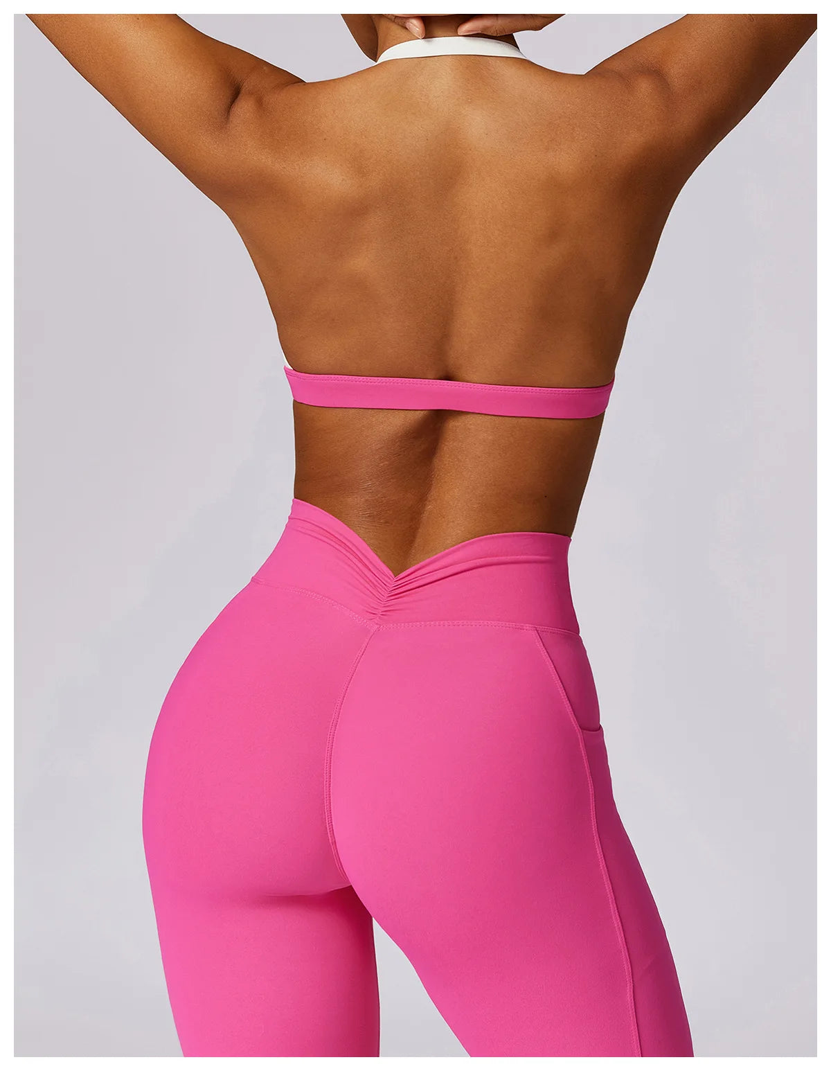 Women Fitness Running Bra Backless (Victorious Neon Circuit)