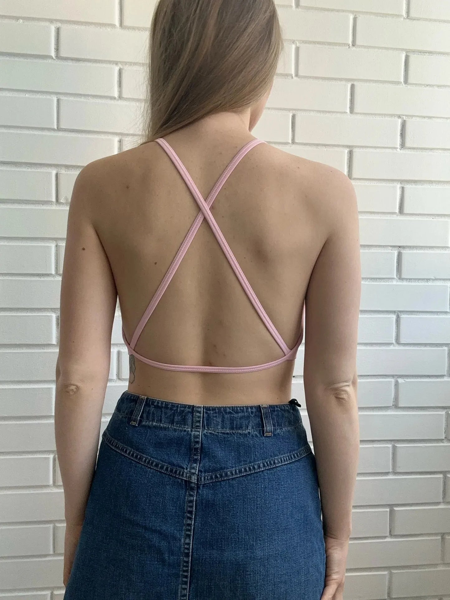 Seamless Dynamic Backless Women Yoga Bras / Padded Gym Bra