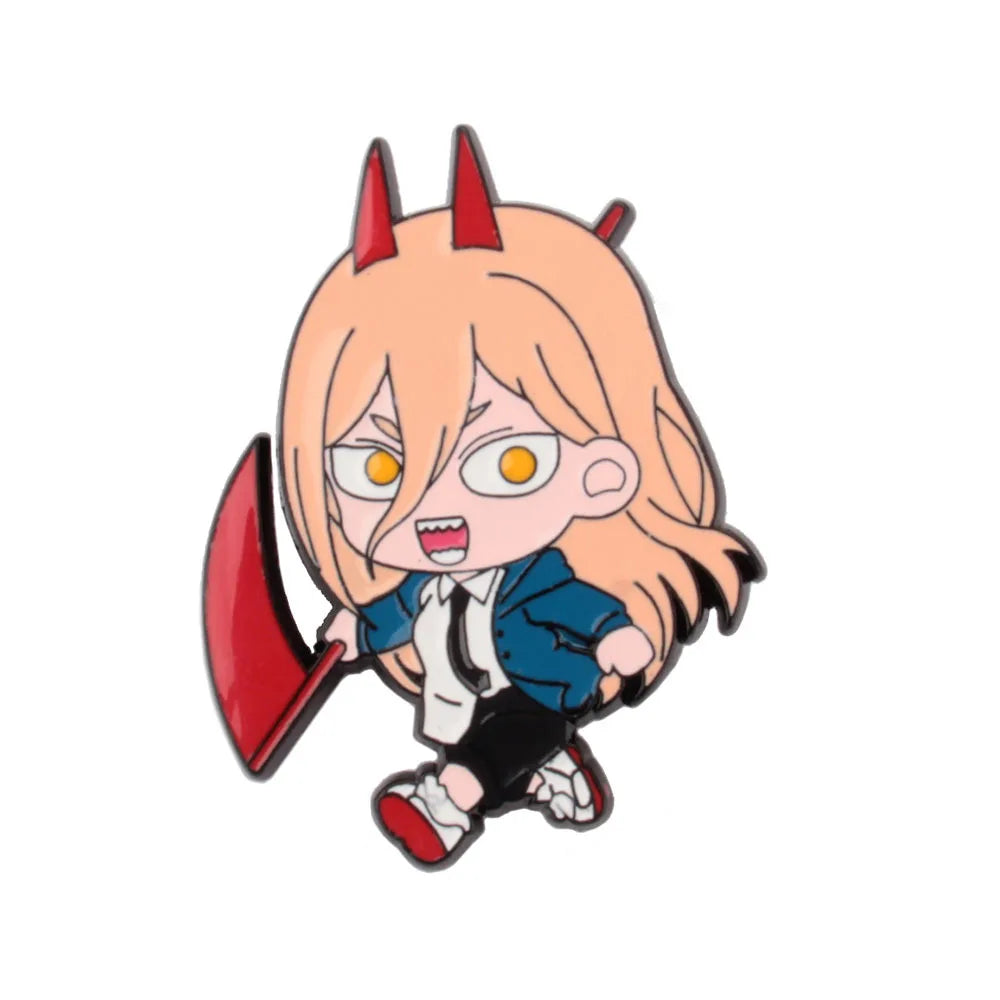 Chainsaw Man Anime Enamel Pin Cosplay