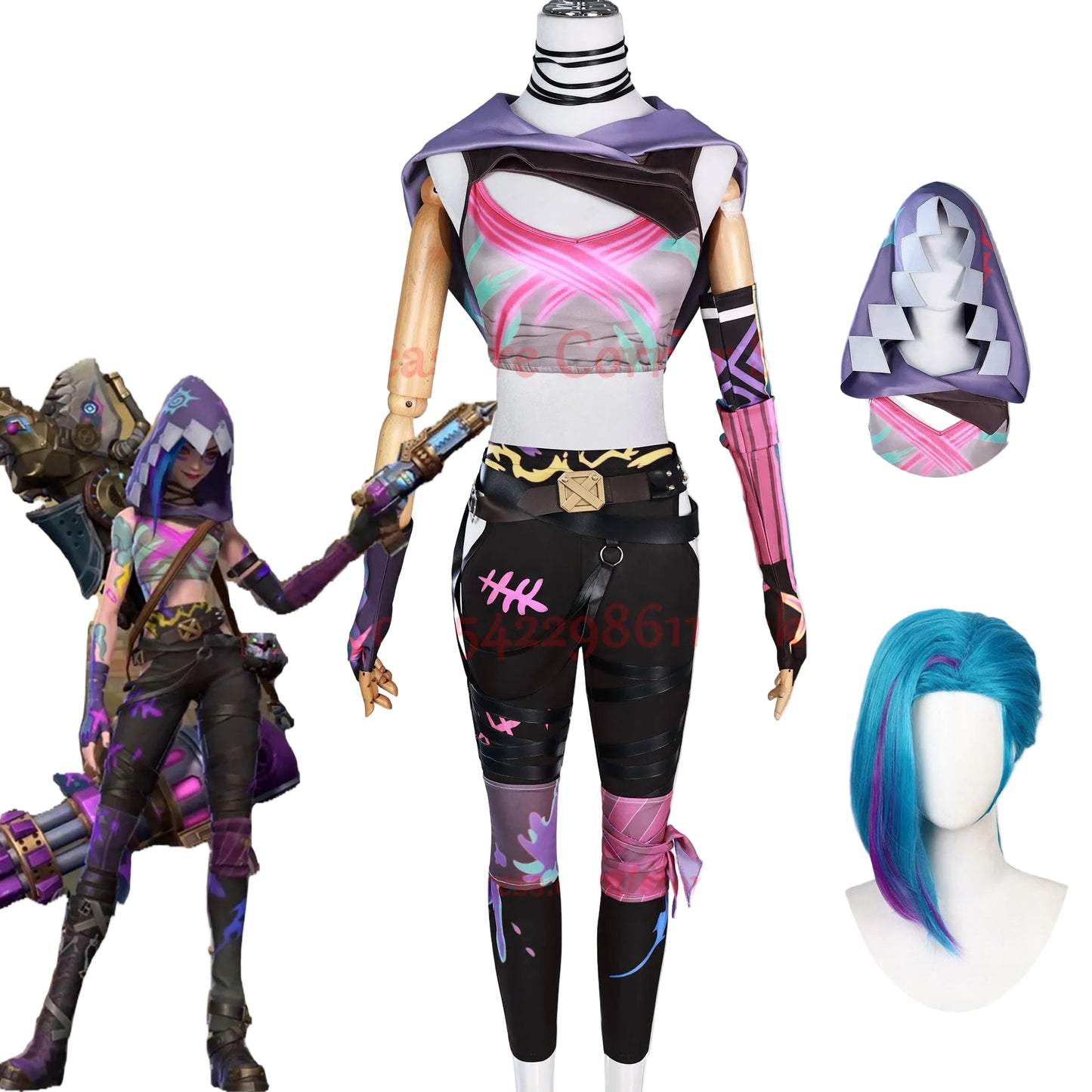 Arcane 2 Fractured Jinx Cosplay