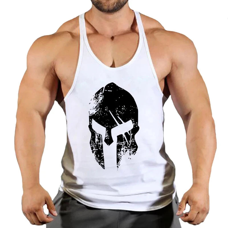 Muscular Man Gym Tank Top/ Bodybuilding and Fitness Stringer Clothing