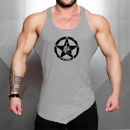 Gym Bodybuilding Muscle Tank Top/  Sleeveless Cotton Breathable Tank Top