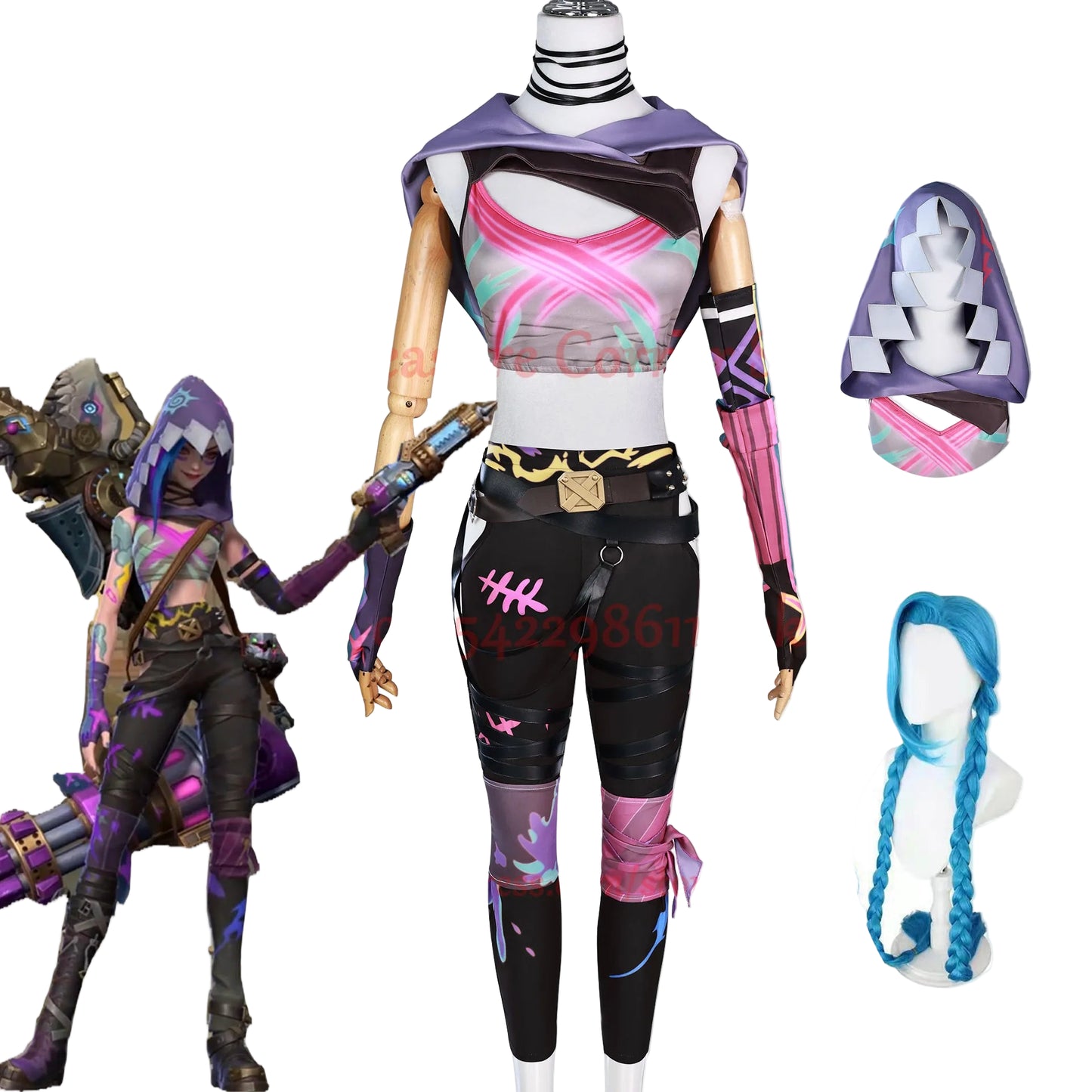 Arcane 2 Fractured Jinx Cosplay