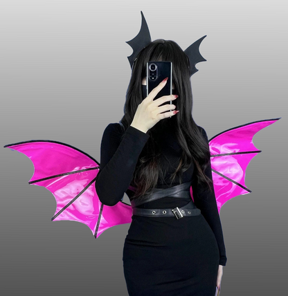 VAMPIRE BAT WINGS COSPLAY COSTUME/ WING PU LEATHER