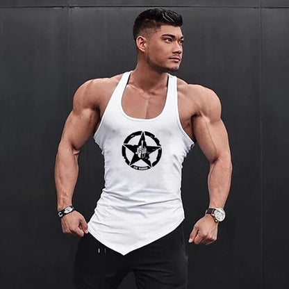 Gym Bodybuilding Muscle Tank Top/  Sleeveless Cotton Breathable Tank Top