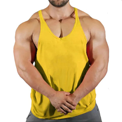 Muscular Man Gym Tank Top/ Bodybuilding and Fitness Stringer Clothing