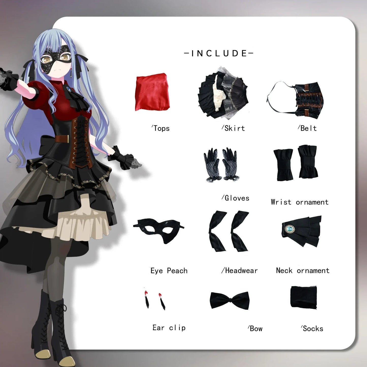 Anime BanG Dream Cosplay/ Togawa Sakiko Cosplay Costume