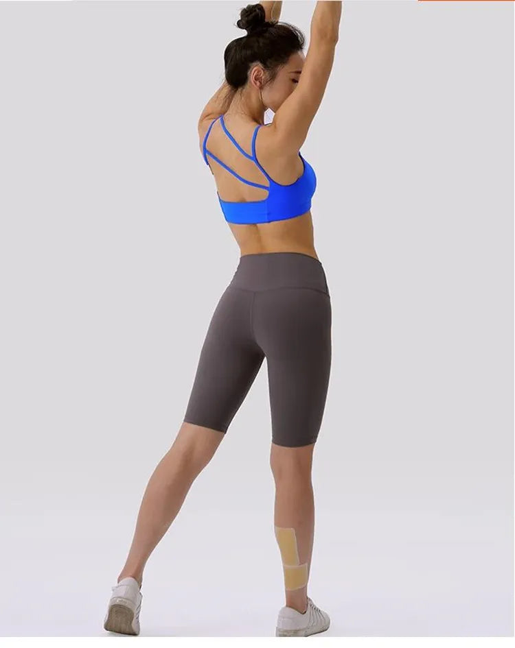 Women's Asymmetric Shoulder Straps Yoga Bra (Victorious SyncWear)