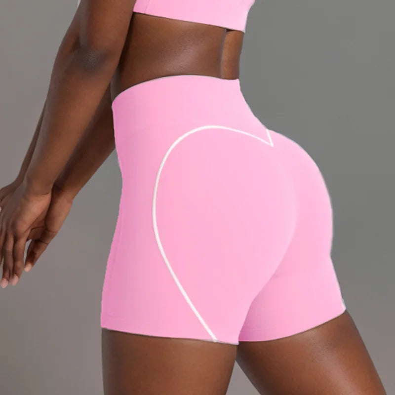 Women's Heart-Shaped High-Waisted Yoga Leggings & Cross-Strap Sports Bra Set (Victorious Ganymede Grind Leggings)