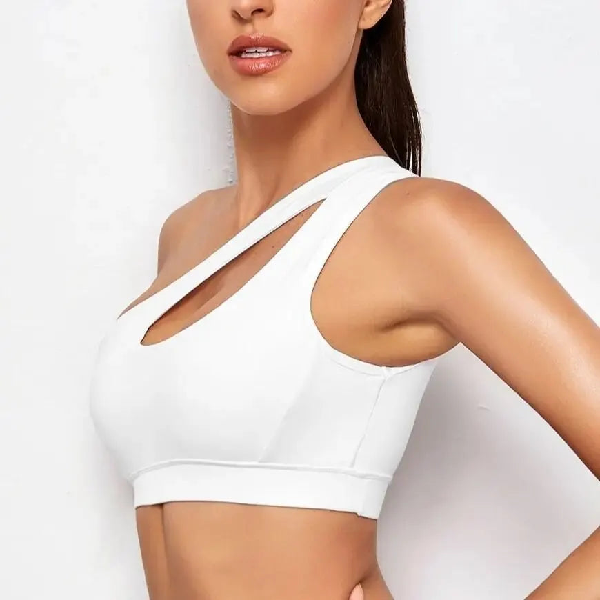 Stylish & Supportive Activewear for Yoga, Training & Daily Wear by Victorious (Journey, One-Shoulder Gym Bra)