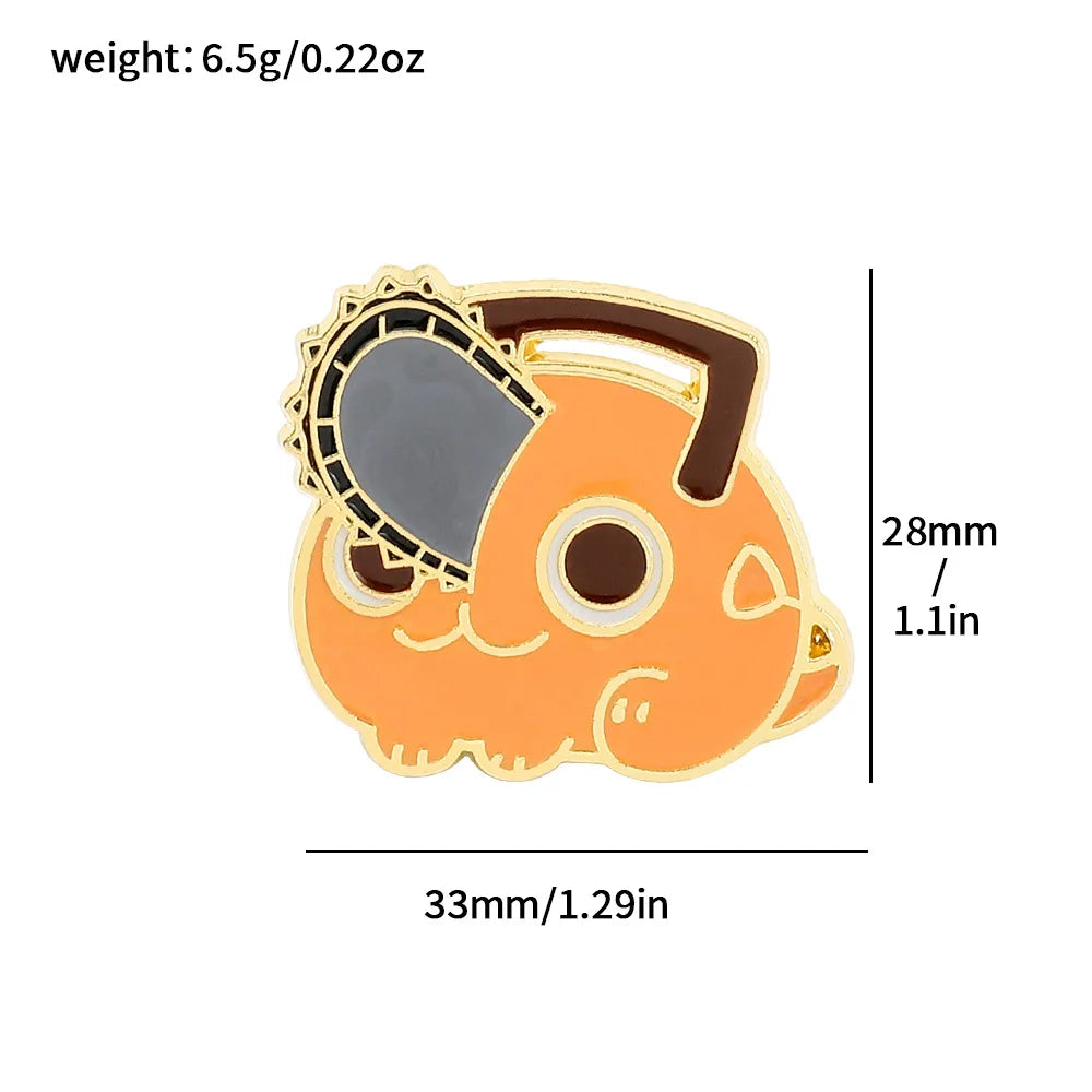 Chainsaw Man Anime Enamel Pin Cosplay