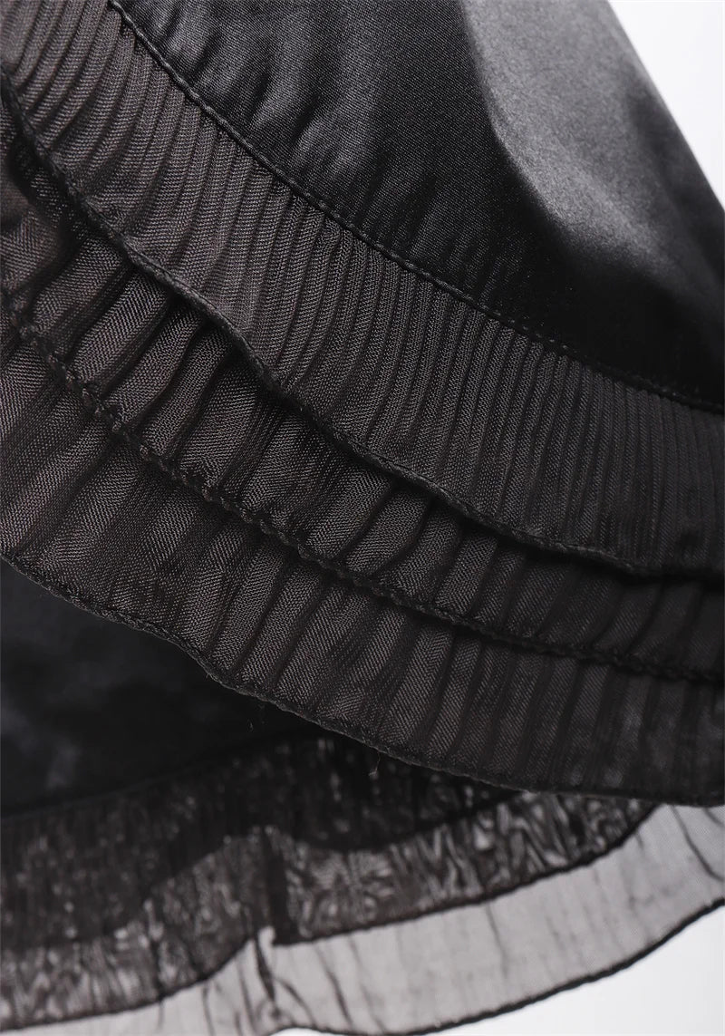 Bowsette Cosplay Costume Black Gothic Dress