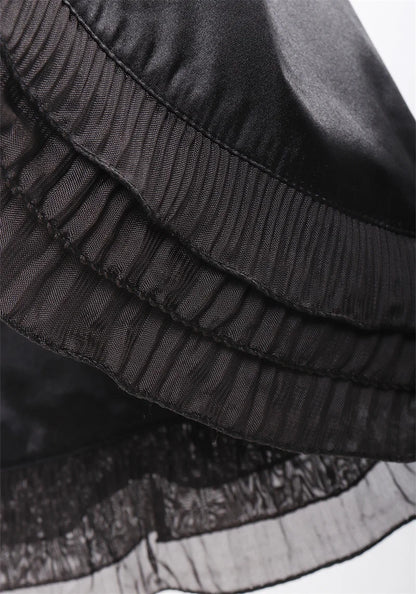 Bowsette Cosplay Costume Black Gothic Dress