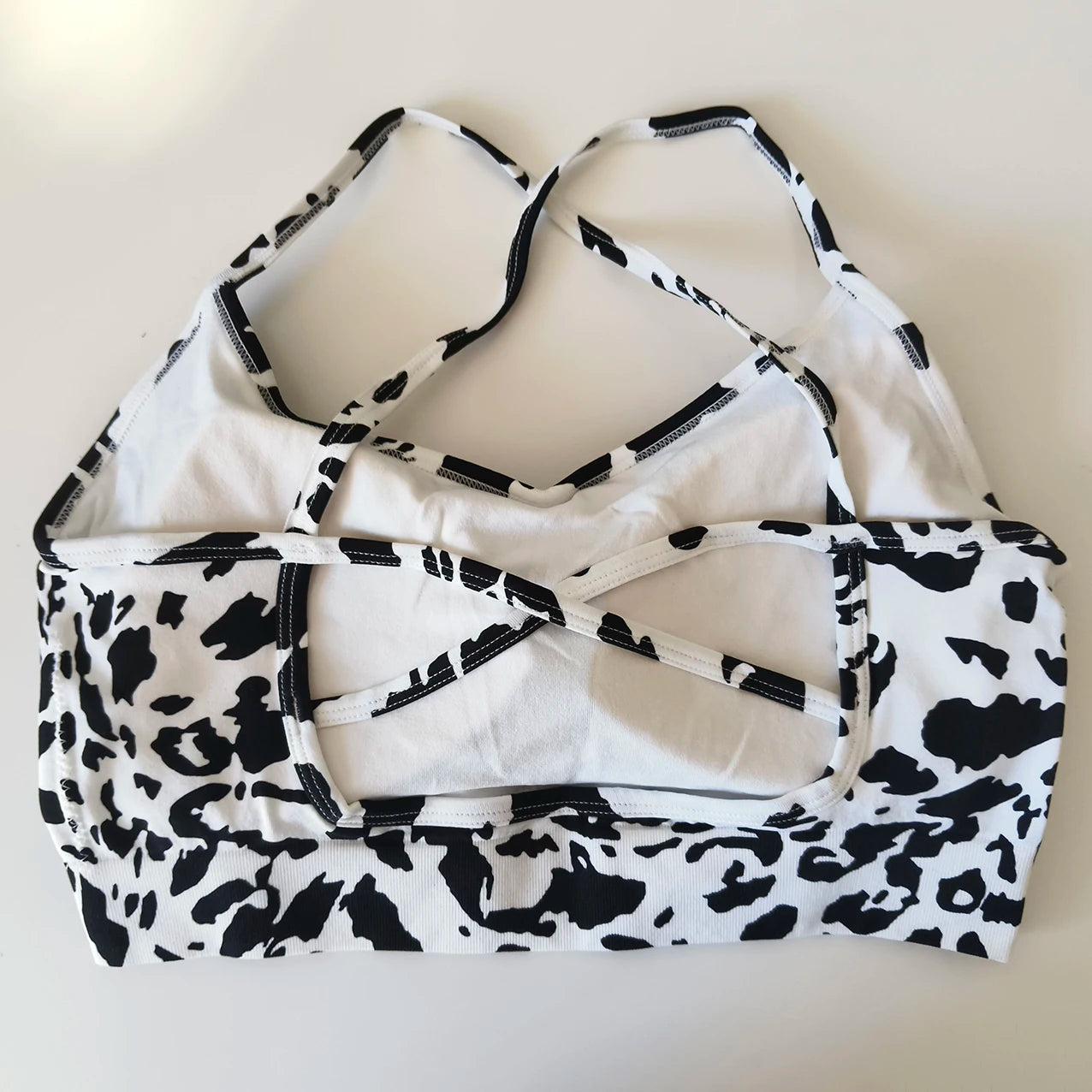 Floral Print Yoga Bra for Women/ Cross Back Gym Sports Bra