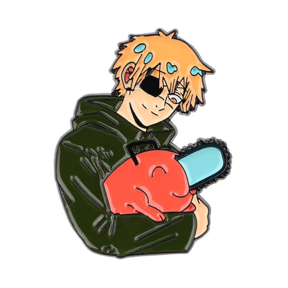 Chainsaw Man Anime Enamel Pin Cosplay