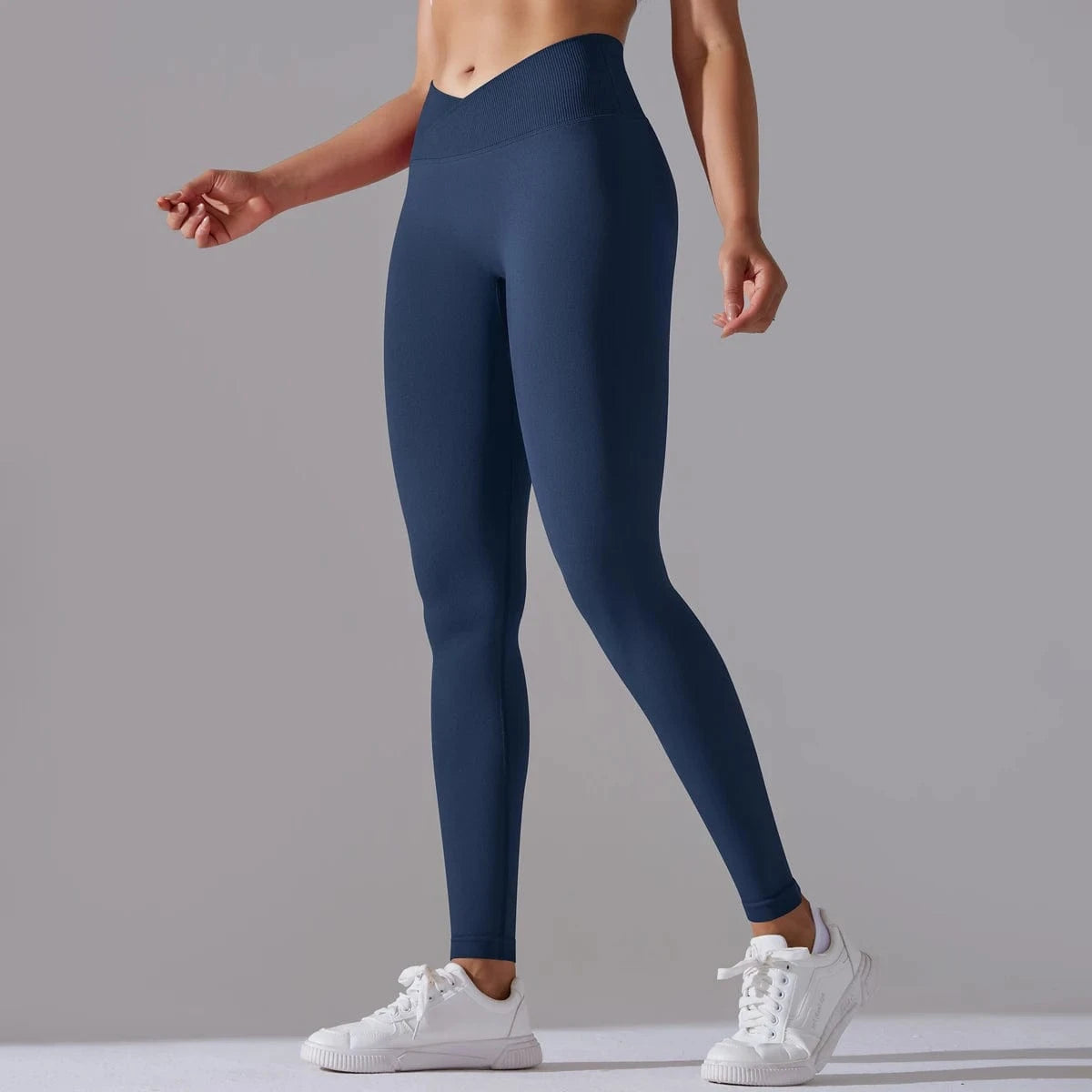 Crossover Waist Women Yoga Leggings / Victorious BioSync Leggings