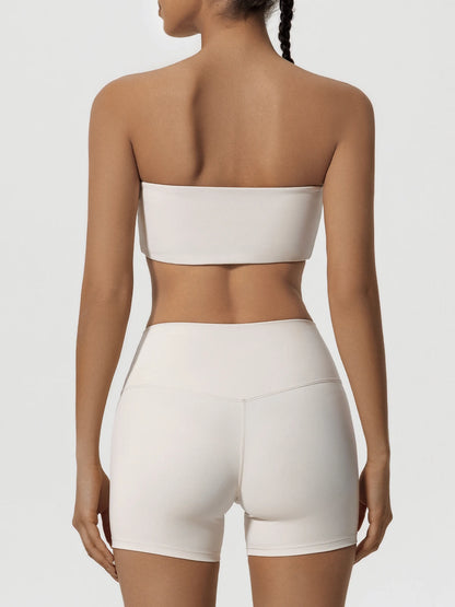 Women's Two Piece Fitness Sports Set / Yoga Gym Outfit / Strapless Bra ( Victorious Nakama Power Bra)