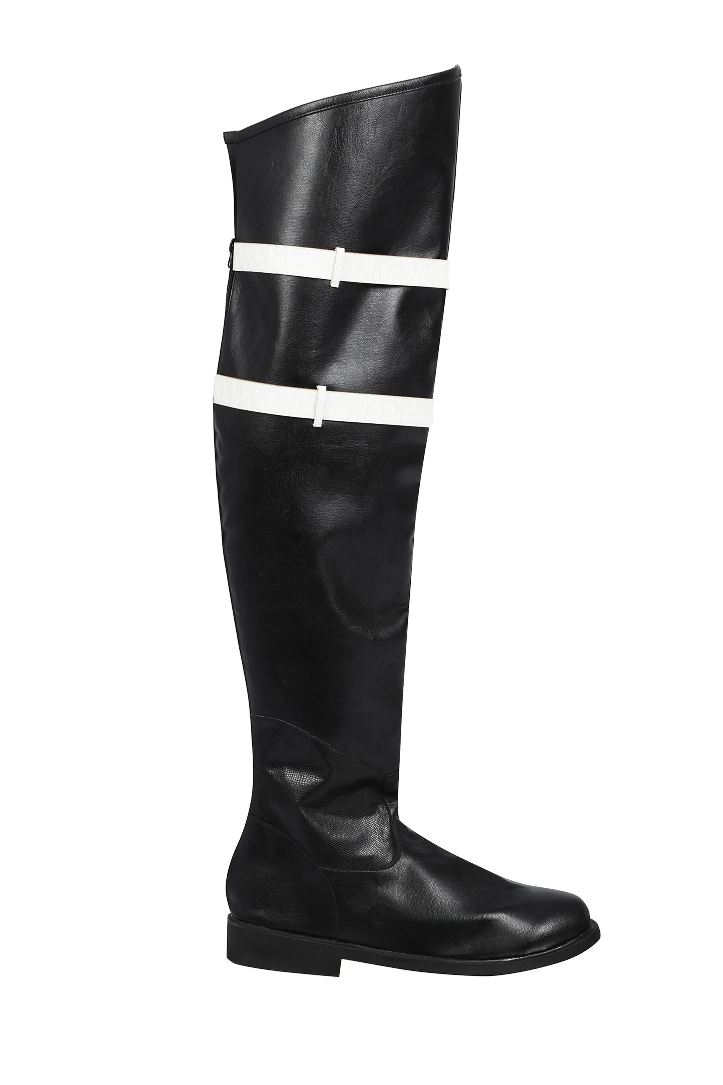 FF7 Sephiroth Cosplay Black/ Fantasy Leather Coat and Accessories