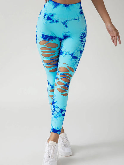 Women's Seamless Tie Dye Yoga Leggings (Victorious NeoSphere Leggings)