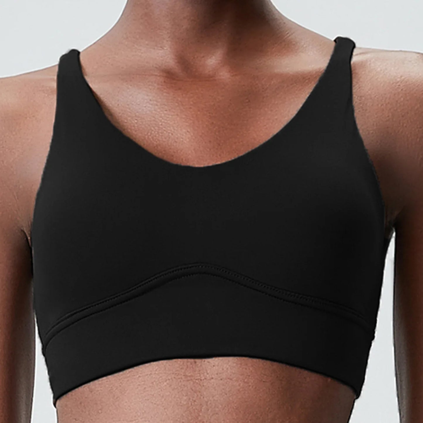 Women's Buttery Soft V-Neckline Sports Bra / Gym Bra High Impact (Victorious TechWeave)