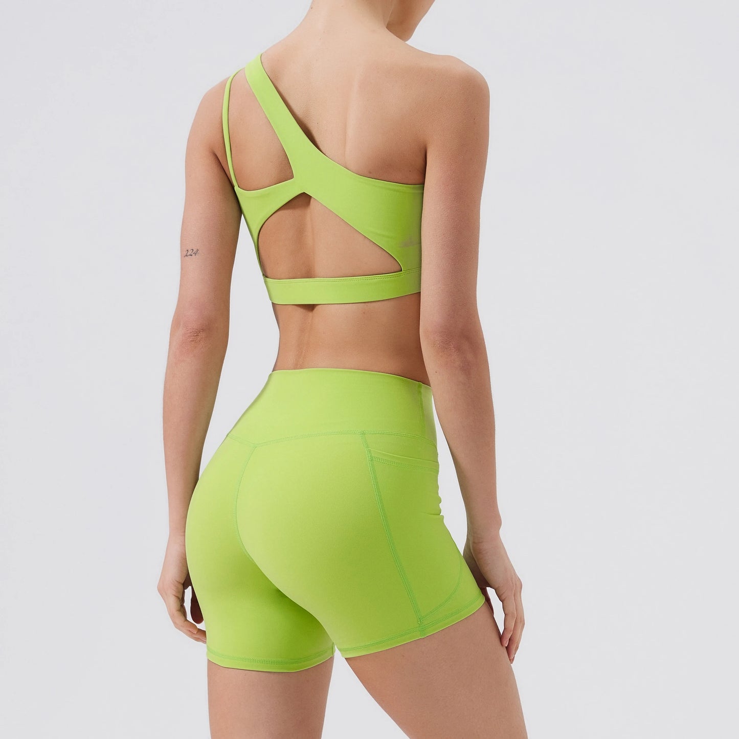 Women Sports Bra/ Push Up Fitness Bras/ One Shoulder Shockproof (Victorious Cosmo Surge)