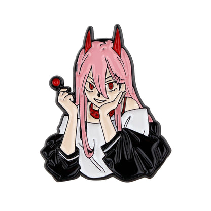 Chainsaw Man Anime Enamel Pin Cosplay