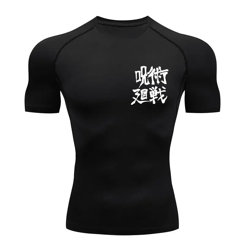 Anime Jujutsu Kaisen Compression Shirts /Fitness Gym T-shirt